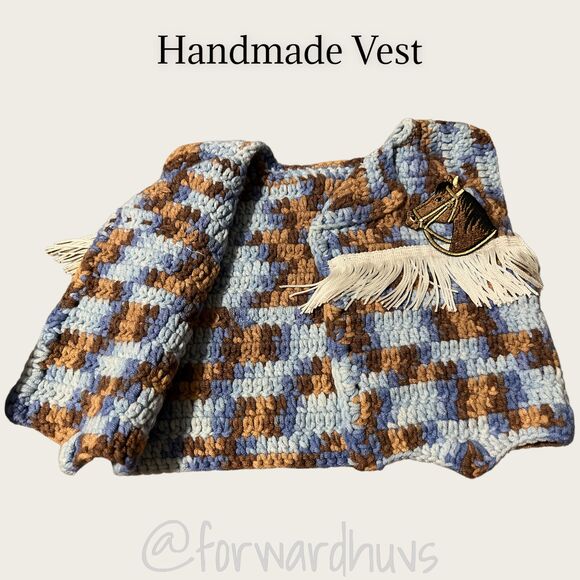 Cowboy Cowgirl Vest | Handmade Vest | Horse & Star Sticker | Approx 2T - 3T - Picture 6 of 7